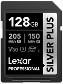 Lexar Karta pamięci Professional SILVER Plus SDXC 128GB R205/W150 V30