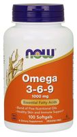 NOW FOODS Omega 3-6-9 (100 kaps.)