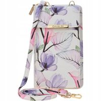 Damska Torebka NA TELEFON Portfel Listonoszka Etui 2w1 W KWIATY Cavaldi