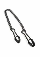 mr. steel tweezer nipple clamps black - regulowane klamry ze stali