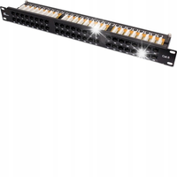 PATCH PANEL UTP CAT.6 48 PORTÓW PGF-6UTP48-B9 GETFORT