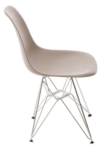 Krzesło P016 PP mild grey, chromowane nogi na Arena.pl