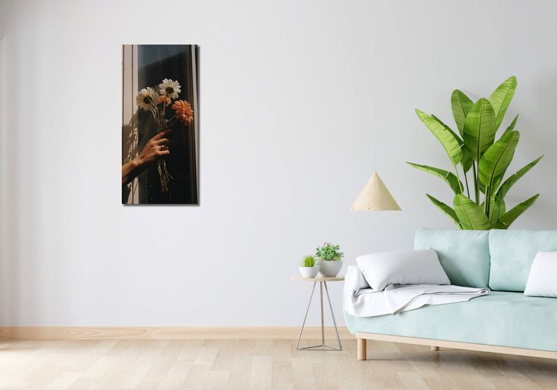 Obraz 40x90cm Promienie i Płatki zdjęcie 2