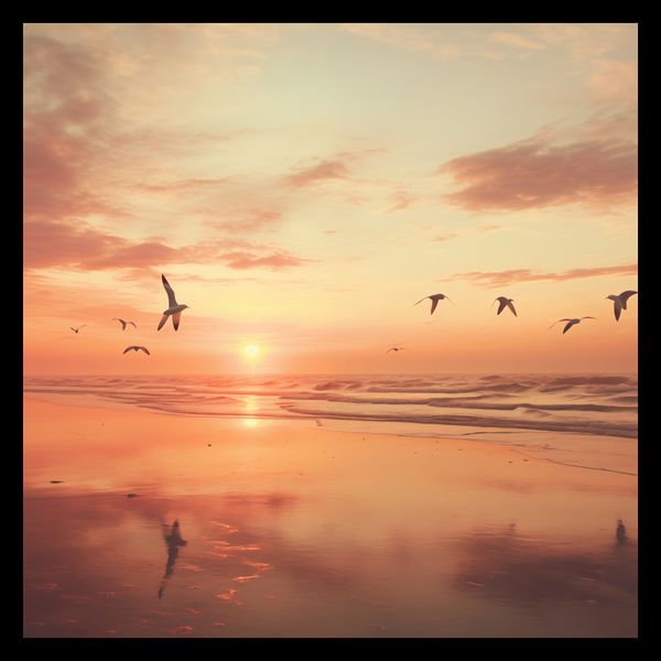 Plakat 40x40cm Spokojna Przystań zdjęcie 2