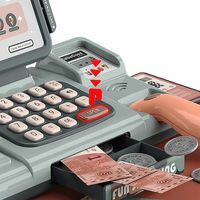 KASA FISKALNA SKLEPOWA SUPERMARKET DLA DZIECI SKANER AKCESORIA