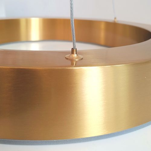 Lampa wisząca CIRCLE 40+60 LED mosiądz na Arena.pl