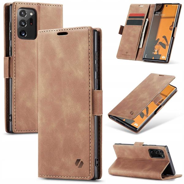 Spacecase Wallet Galaxy Note 20 Ultra Light Brown zdjęcie 5