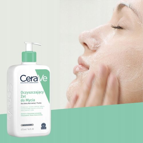 CeraVe Żel Oczyszczający do Mycia Skóra Tłusta 473ml + GRATIS na Arena.pl