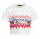 MISSONI Girls Pink Zig Zag T-Shirt 6Y