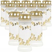 Lampiony Znicze SERCE z serii "z dedykacją od serca" Bolsius - 12 sztuk