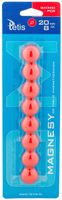 magnesy do t. 20mm/8 czerwone gładkie tetis