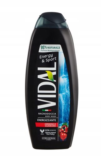 Żel Pod Prysznic Vidal Energy&Sport 600Ml na Arena.pl