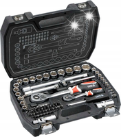 YATO KLUCZE NASADOWE ZESTAW KLUCZY 1/2" 1/4" NASADKI 72el YT-38782 TORX