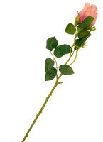 SZTUCZNA RÓŻA DŁUGA GAŁĄZKA 66 cm różowa SZTUCZNE RÓŻE