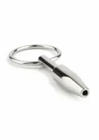 mini fucker open plug - kompaktowy anatomiczny korek silikonowy czarny
