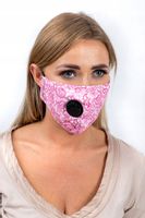 KOMPLET Maska DAMSKA + 3x FILTR HEPA PM 2.5 WĘGIEL