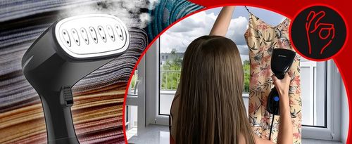 PAROWNICA DO UBRAŃ STEAMER ŻELAZKO PAROWE MYJKA PAROWA 1500W 7W1 na Arena.pl