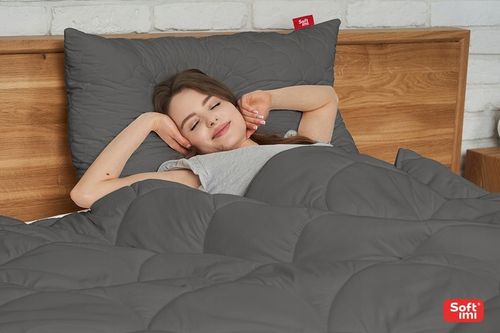 KOŁDRA CAŁOROCZNA ANTYALERGICZNA 200X220 SZARA Z POLSKI CIEPŁA 4 PORY ROKU na Arena.pl