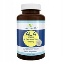 MEDVERITA ALA KWAS ALFA-LIPONOWY OCZYSZCZANIE ORGANIZMU 600 mg 100 kaps