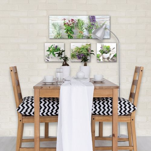 OBRAZ DO KUCHNI LAWENDA PRZYPRAWY ZIOŁA 4 CZĘŚCI NA PŁÓTNIE ŚCIANĘ na Arena.pl