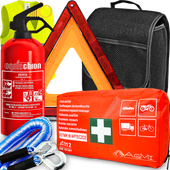 ZESTAW TRÓJKĄT APTECZKA KAMIZELKA TORBA GAŚNICA LINKA HOLOWNICZA