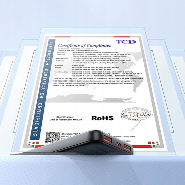 MCDODO POWERBANK 10000MAH Z WYŚWIETLACZEM 2X USB USB-C 2A 10W + KABEL USB-C zdjęcie 2