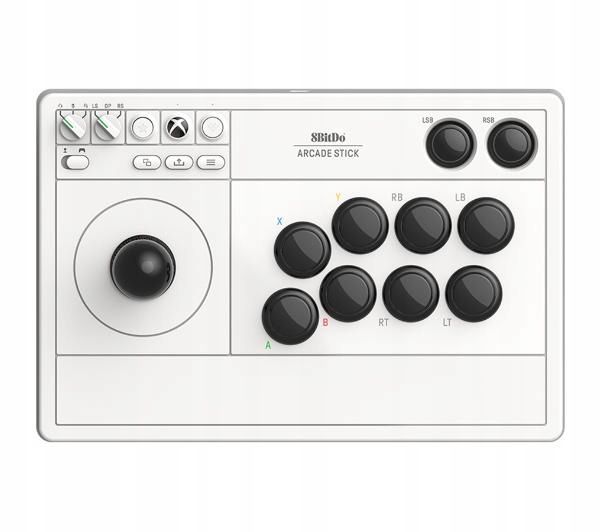 Joystick 8BitDo Arcade Stick White Xbox One X|S PC 2.4G BT USB Biały zdjęcie 1