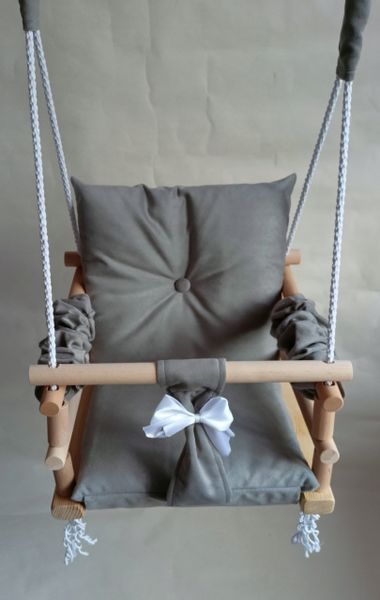 HUŚTAWKA 3w1 DLA DZIECI SZARY DOM POKOJOWA OGRÓD zdjęcie 5