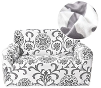 POKROWIEC NA KANAPĘ SOFĘ NAROŻNIK ELASTYCZNY GŁADKI 90-140 ORNAMENT