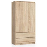 Szafa do sypialni, 2 szuflady, drzwi, DORMI, 90x51x180 cm,  | TYLETEGOTU