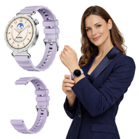 Pasek do Huawei Watch GT 4 5 6 41mm Classic Elegant opaska fioletowy 18mm