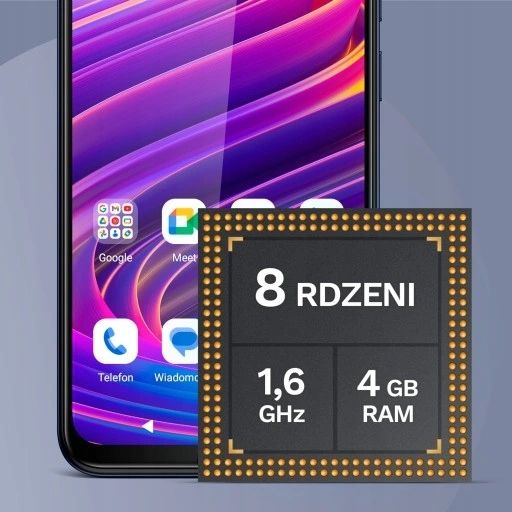 Smartfon Kruger&Matz Flow 11 6,56" 4/64Gb Dualsim 4000Mah Lte Granatowy zdjęcie 4