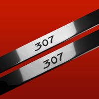 Listwa progowa PEUGEOT 307 Stal nierdzewna 304 połysk 2szt