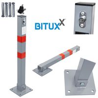 17325 Słupek blokada parkingowa składana kładziona zabezpieczenie