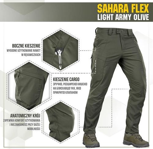 Spodnie Sahara Flex Lite 28/30 olive na Arena.pl