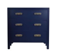 Komoda z trzema szufladami granatowa