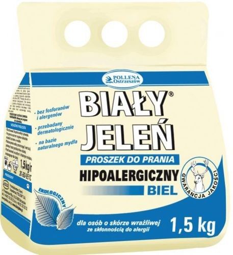 BIAŁY JELEŃ Hipoalergiczny proszek do prania biel 1,5kg na Arena.pl