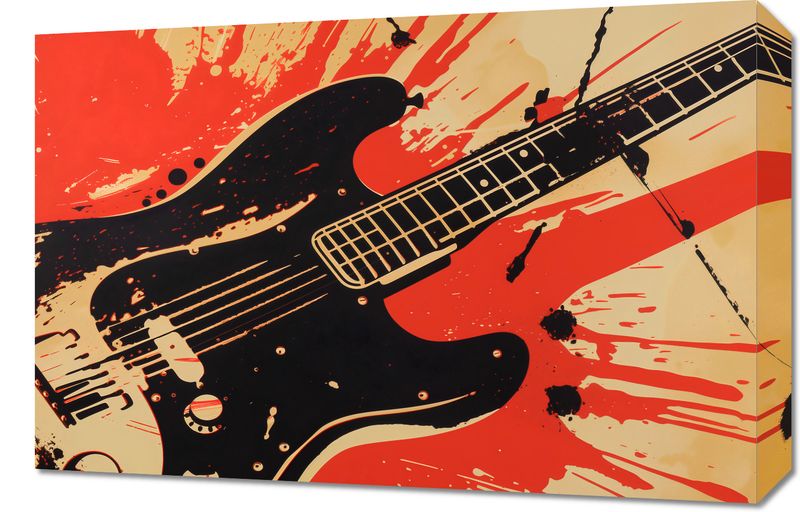 Obraz 60x40cm Gitara Elektryczna zdjęcie 1