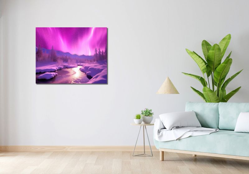 Obraz 90x70cm Aurora Nad Niebiem zdjęcie 2