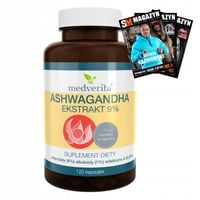 MEDVERITA ASHWAGANDHA EKSTRAKT 9% ASHWAGANDA WITANOLIDÓW 115mg 120kap