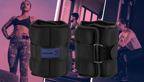 Obciążenia na rzep na przeguby nogi ręce ciężarki 2x 2kg neoprenowe na Arena.pl