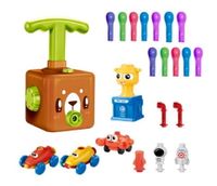 Wyrzutnia rakiet balonów Pompka Miś Autka + akcesoria