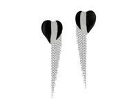 kolczyki duże serca z łańcuszkami z kolekcji heart harmony (p23/zim/27/1ag)