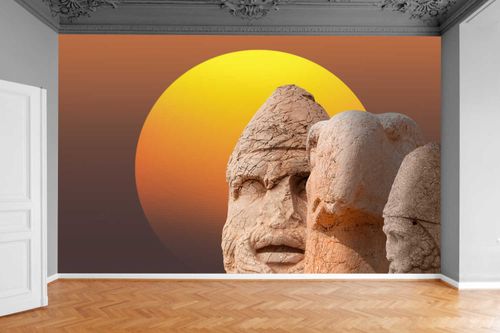 Fototapeta PIRAMIDA SKALNA ZACHÓD SŁOŃCA 130x80 na Arena.pl