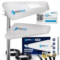 ANTENA ZEWNĘTRZNA DO ROUTERA INTERNETU DUAL 3G 4G 5G LTE ZTE HUAWEI 2x10m