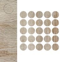 Zaślepki Meblowe Samoprzylepne Dąb Sonoma fi 14mm 25szt ZM216