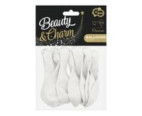 balony beauty&charm pastelowe białe 12" 3110