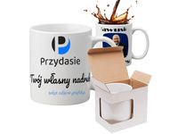 Kubek z twoim własnym dowolnym nadrukiem +pudełko gratis!