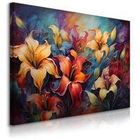 Obraz Do Sypialni Tropikalne Kwiaty Natura Rośliny Abstrakcja 70cm x 50cm