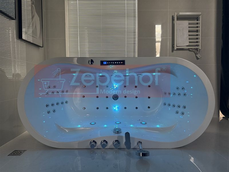 PIĘKNA OWALNA WANNA Z HYDROMASAŻEM 170X80 z 1 ODLEW GRZAŁKA zdjęcie 21